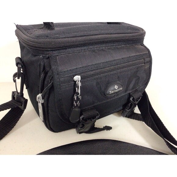 Samsonite Camera Bag Padded Multiple Pockets Strap Canvas Travel - Picture 2 of 8